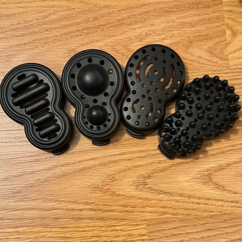 Naipo Black Handheld Massager with Attachments